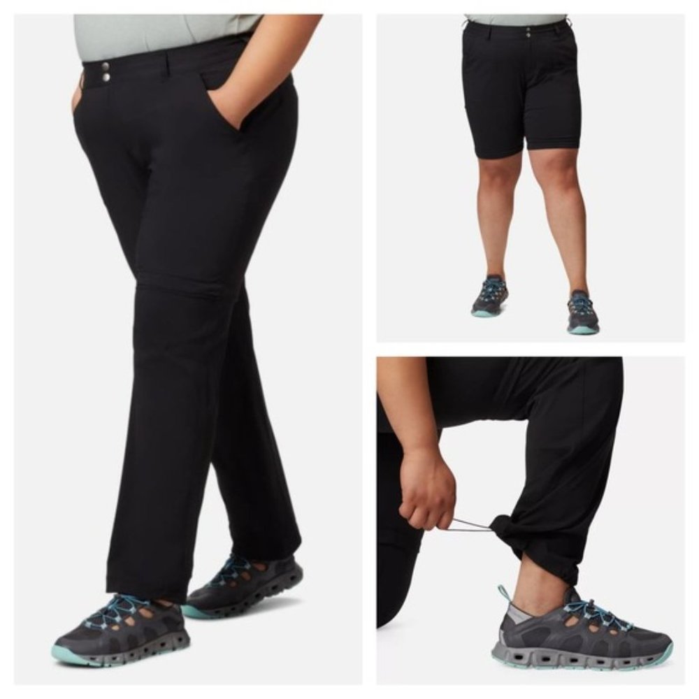 Columbia Women's Saturday Trail II Convertible Pants AW8120-010 Black 16…